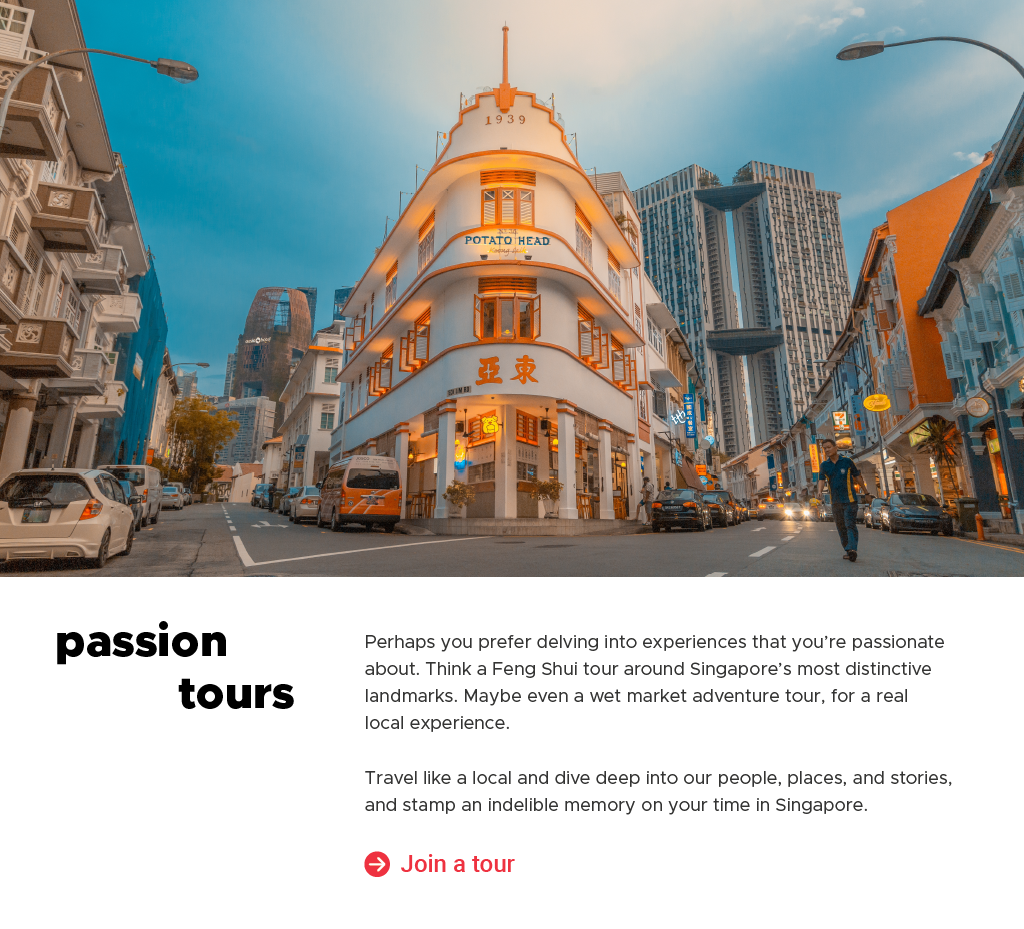 5 Passion tours